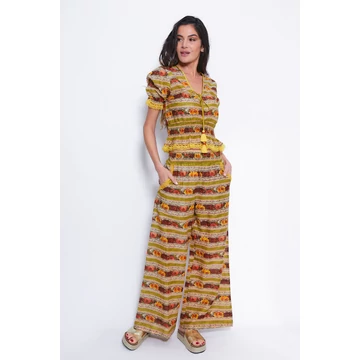 Bohém, barokk mintás, egyedi, különleges nyári pamut szett