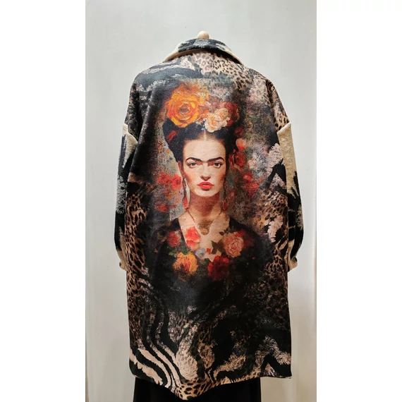 Frida Kahlo gyapjú kabát, egyméretes