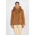 Kép 3/5 - NAF NAF camel színű kapucnis bunda