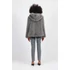 Kép 3/5 - NAF NAF szürke színű kapucnis bunda